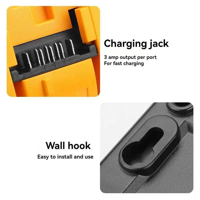 A20F-Portable 4-Slot DCB104 Replacement For 20V Compatible With Multiple Batteries