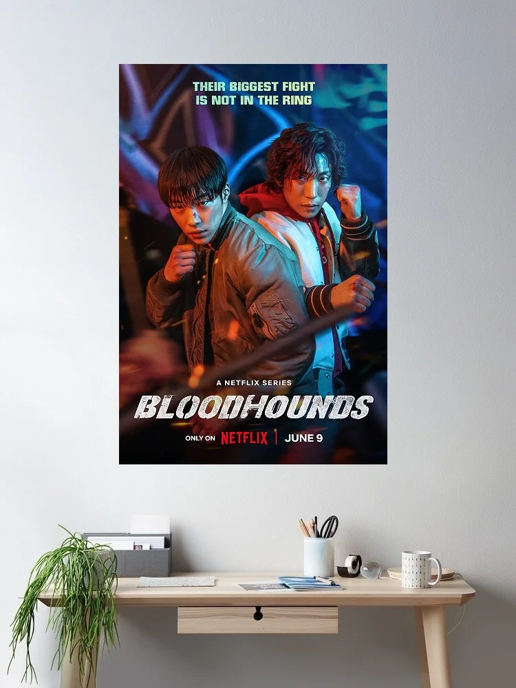 Bloodhounds , Art Print Canvas Poster, Living Room Decor, Home Wall Picture