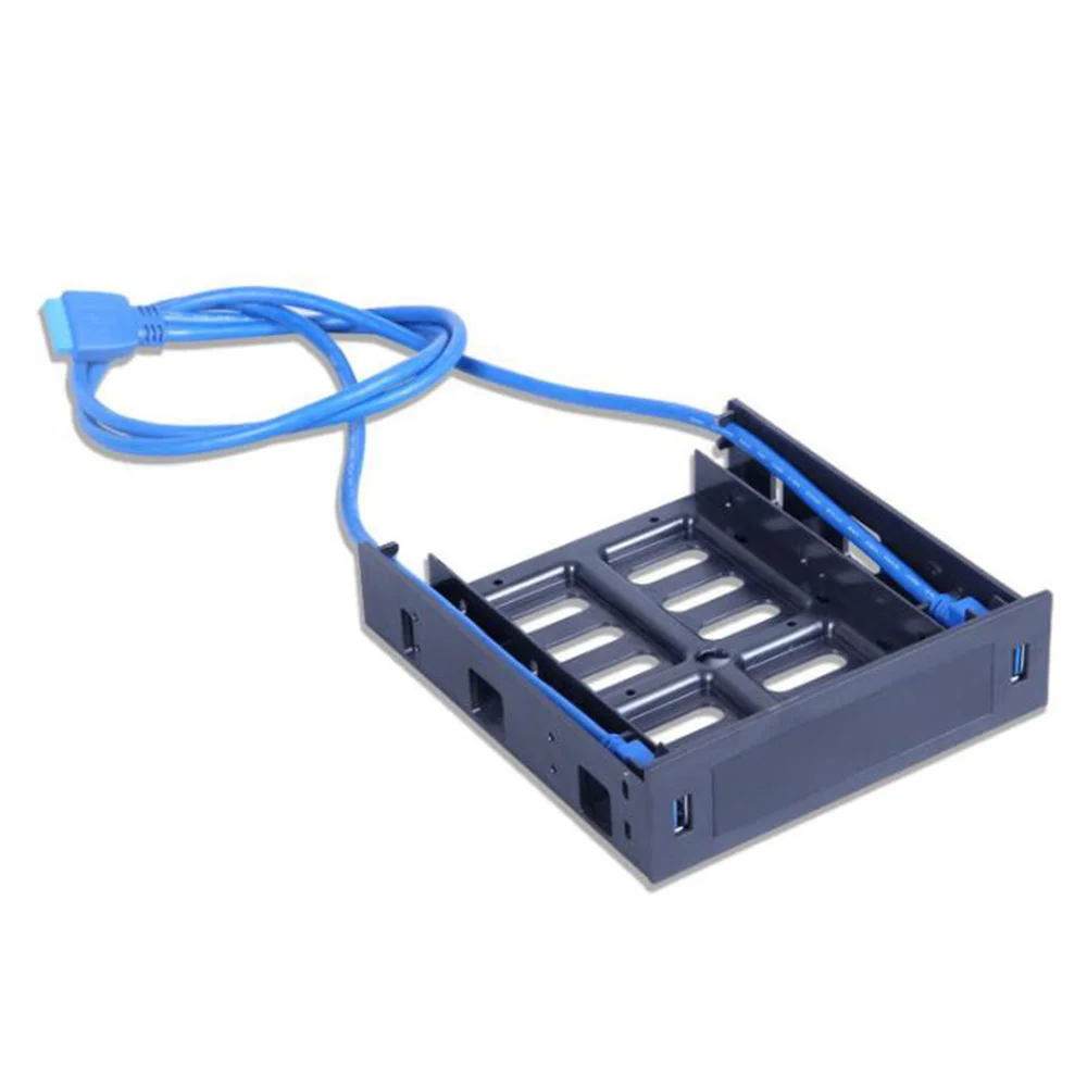 2 X USB 3.0 Panneau avant avec 3.5 Pouces/HDD ou 2.5 Pouces SSD/HDD à 5.25 Disquette à Baie pour Lecteur Optique Support de Plateau