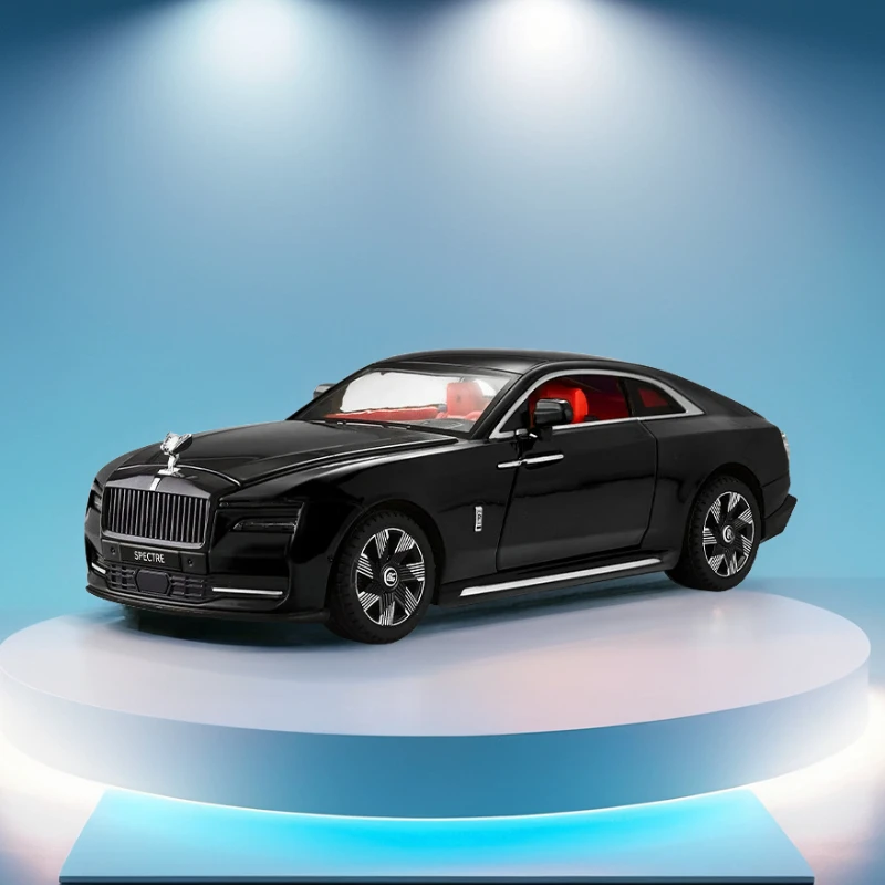 1/24 Pressofuso In Lega Modello di Auto Rolls Royce Spectre Giocattolo di Simulazione Limousine Tirare Indietro Suono Luce Avanzati Giocattoli Decorativi per Il Ragazzo