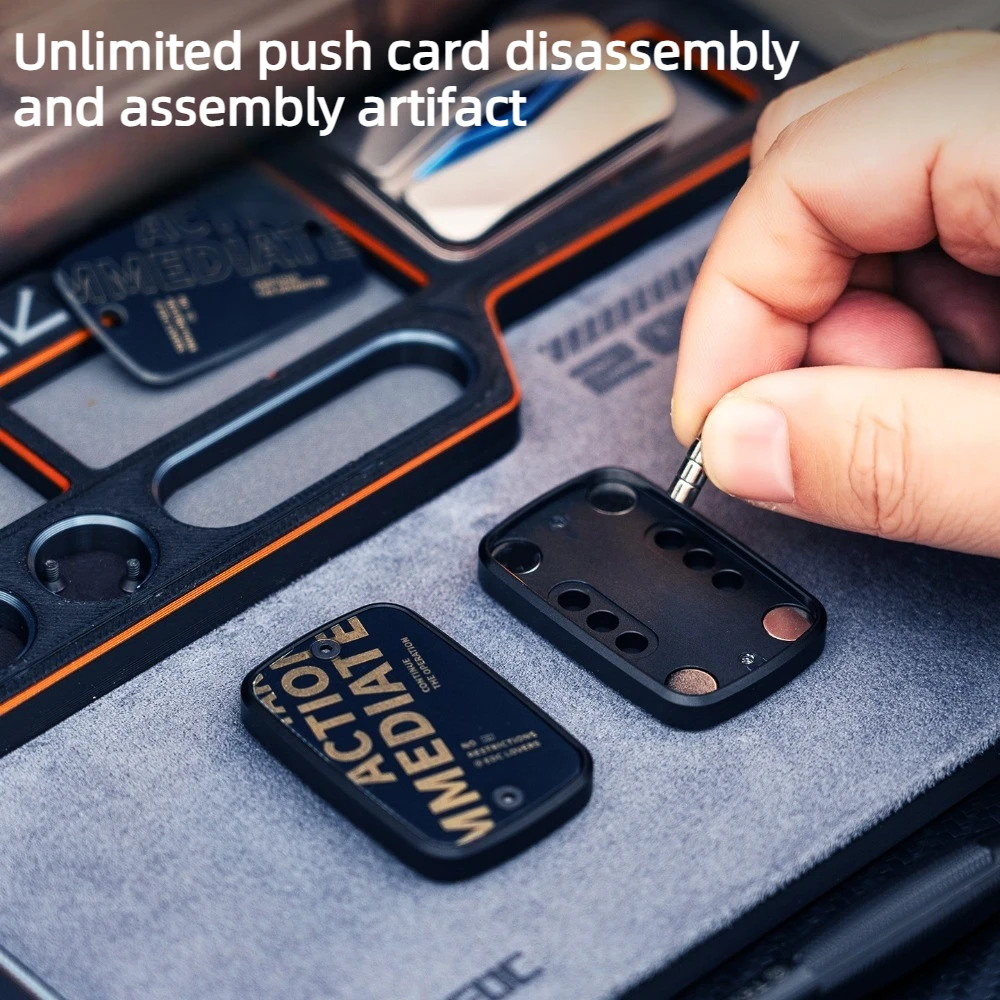 JUZHENEDC Toy Multi-functional Workbench Magnetic Finger Spinner Card Display Stand Tray Storage Box Stress-relief Toy