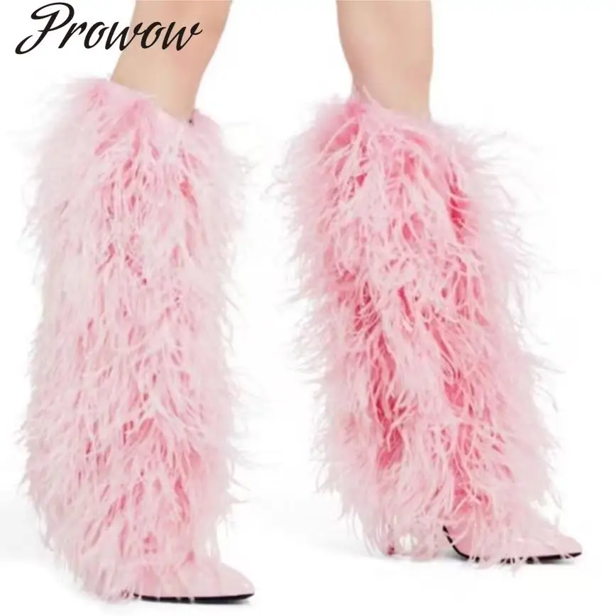 

Новые сапоги до колена большого размера на тонком каблуке с острым носком, женская обувь Zapatos Mujer