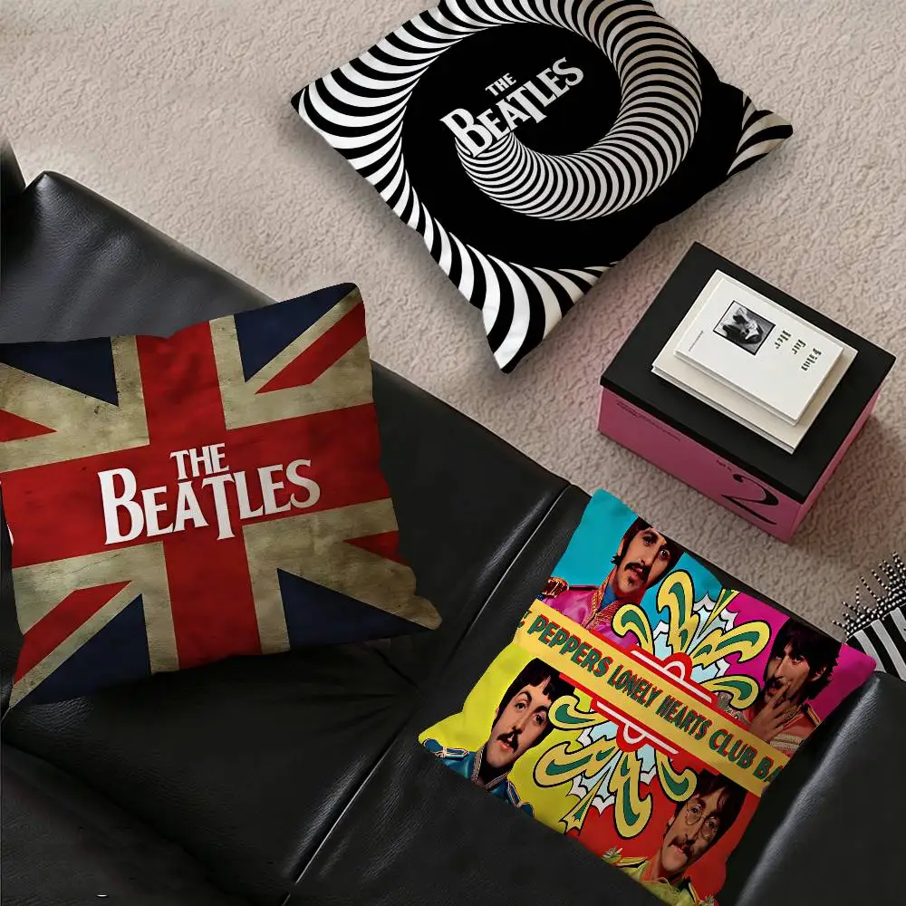 The B-Beatles Rock Band Star Cushion Cover Decorative Pillow Sofa Home Decor case pillow cases