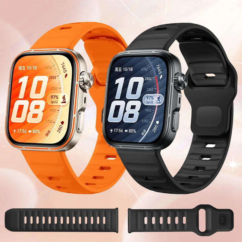 Sportliches Weiches Silikonarmband für Huawei Watch Fit 5 Fit 5 Pro Komfortables Armband Huawei Watch Fit 4 3 Fit 4 Pro Correa