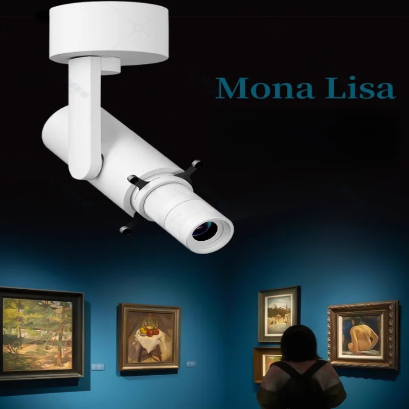 White Spotlight Lighting, Museum Gallery, Art Museum, Calligraphy and Painting Lights, Exhibition, Artworks, Dimming Control