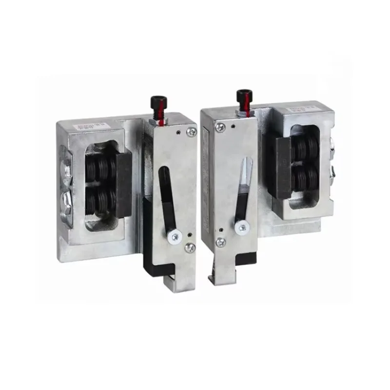 Instantaneous Elevator Safety Gear Brake, Cold Drawn or Machined and Oiled or Dry Guide Rail, Downwards Acting