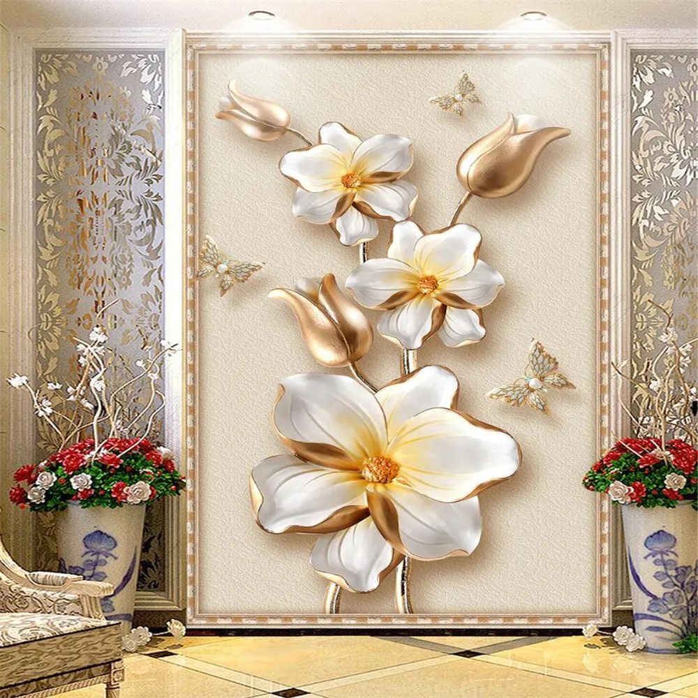 Papier Peint Mural 3D en Relief, Motif Ange Chi ID, pour Chambre à Coucher, Salon, Canapé, Photo d'Art