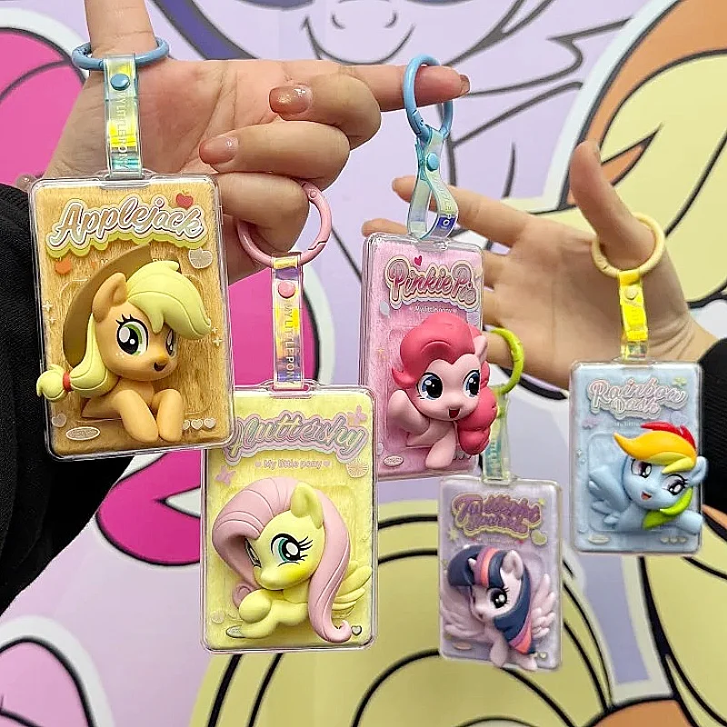 

Genuine Kayou My Little Pony Fluffy Series Blind Box Card Bag Keychain 3d Pendant Ornaments Cute Girl Birthday Gift Toys
