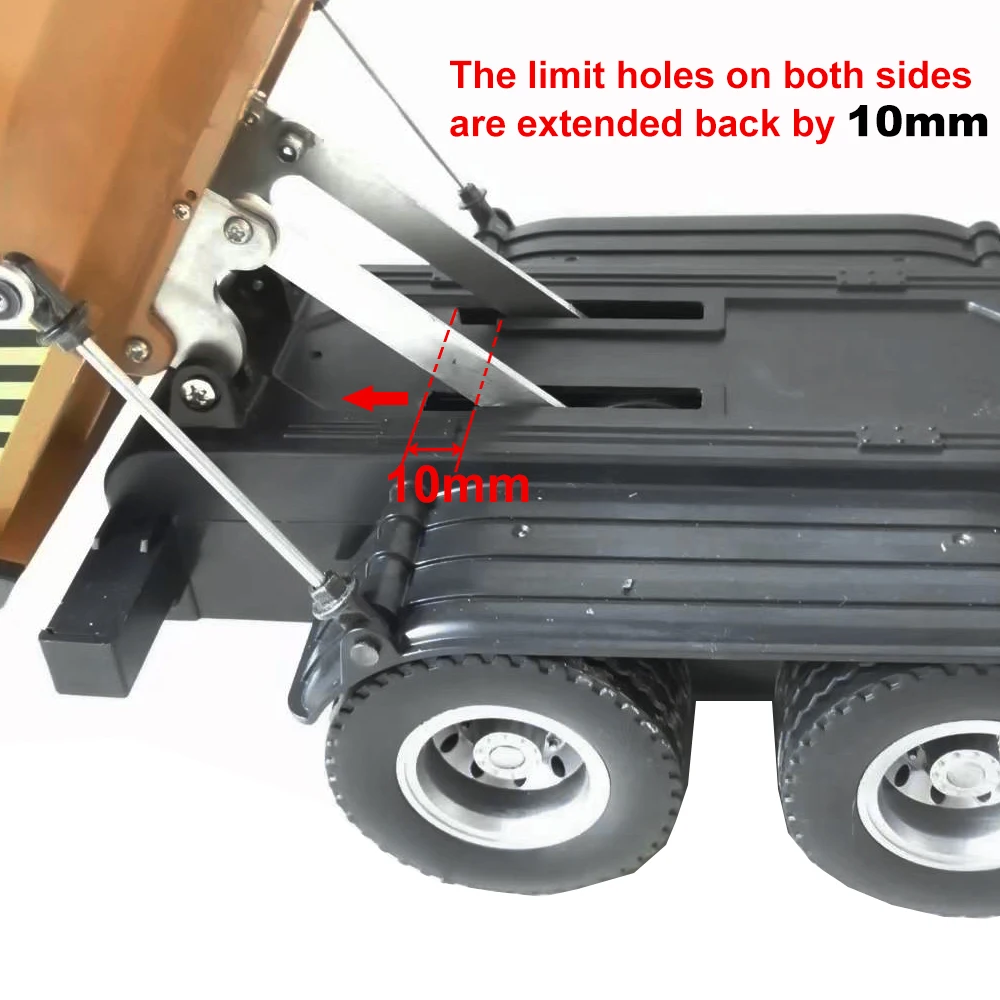 Upgrade HUINA 1573 duży kąt nachylenia do 1/14 zdalnego sterowania 10 kanałów 573 Truck Dump RC części do zabawek