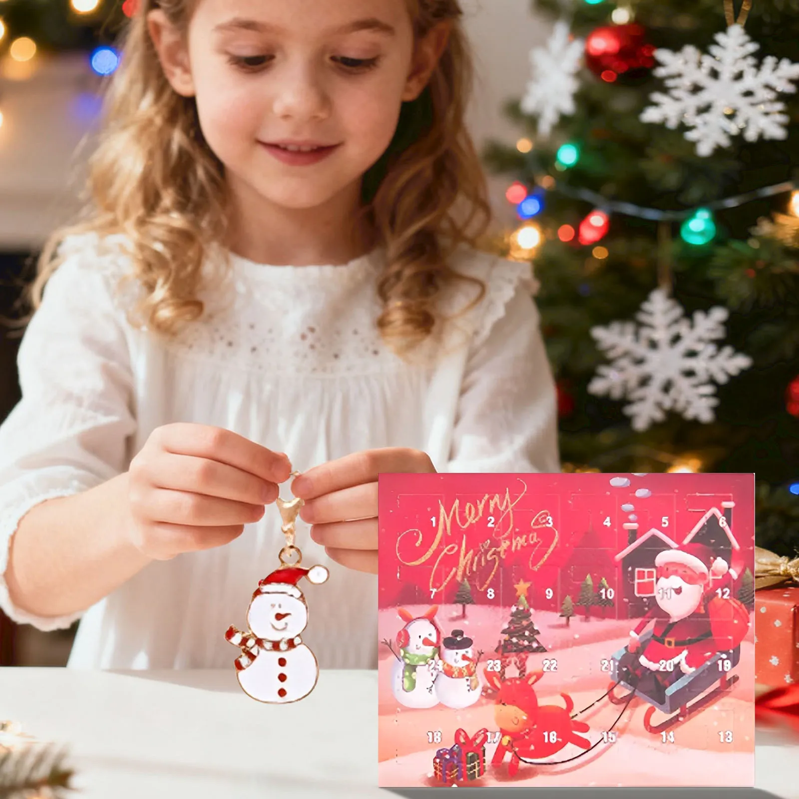 Zegary odliczające do Świąt Bożego Narodzenia 2025, kalendarz z niespodziankami: zawieszka ze stopu do biżuterii, pudełko prezentowe na Adwent, stopery, timer z alarmem.
