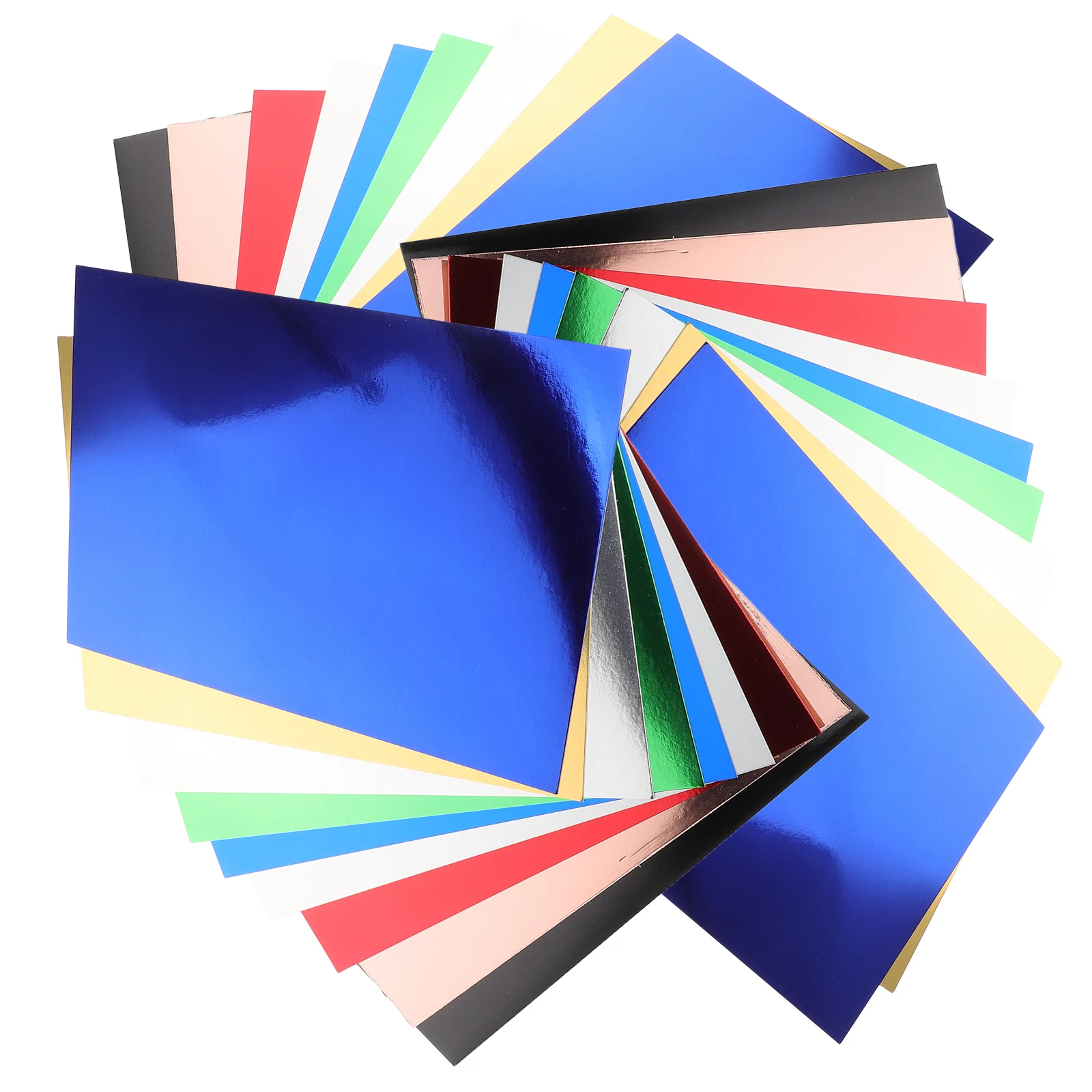 60 Pcs Handbook Paper Jam Cardstock Colorful Colored Craft Metal Making Supplies