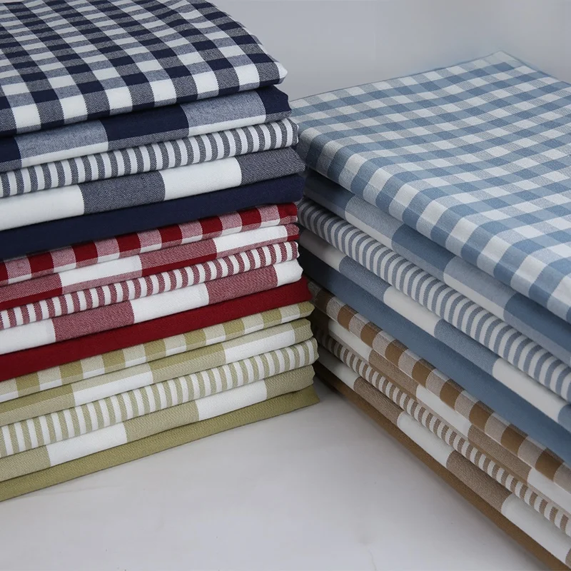 

Хлопково-льняной чехол для дивана ручной работы, ткань с рисунком, наволочка, материал, корейский Sle, полосатый принт, ткань для домашнего декора