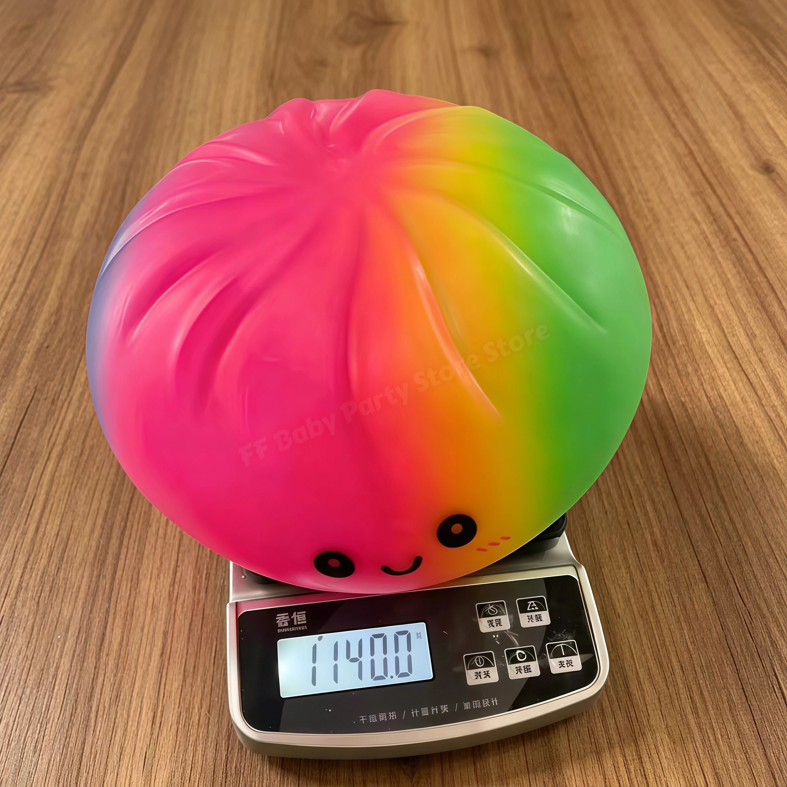 15/25cm Riesiger Regenbogen-Dumpling Squishy Langsam Zurückfedernder Weicher Quetsch-Dekompressionsball Stressabbau Sensorisches Squeeze-Spielzeug Geschenke – Detail 7
