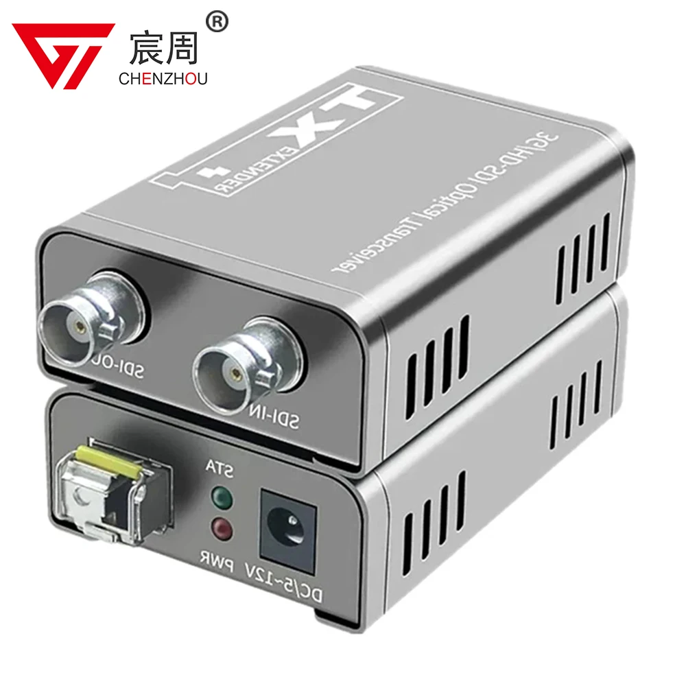 20Km 1080P 3G SDI Fiber Extender over LC Fiber Optical Cable 4K SDI Fiber Extender Broadcast Level SDI Video Optical Transceiver