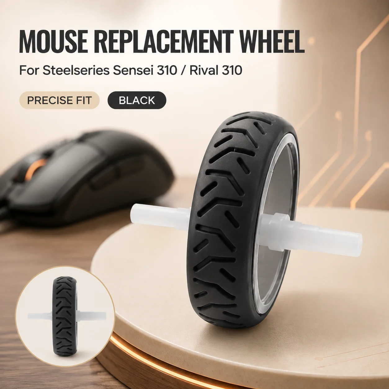 Mouse Wheel For Steelseries Sensei 310/Rival 310 - Mouse Scroll Wheel - Mouse Replacement Accessories Parts Tools 2026New
