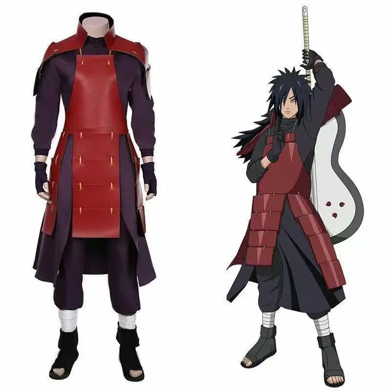 

Anime Akatsuki Uchiha Madara Cosplay Costume Man Armor Lining Pants Suit Halloween Costume Party Costume