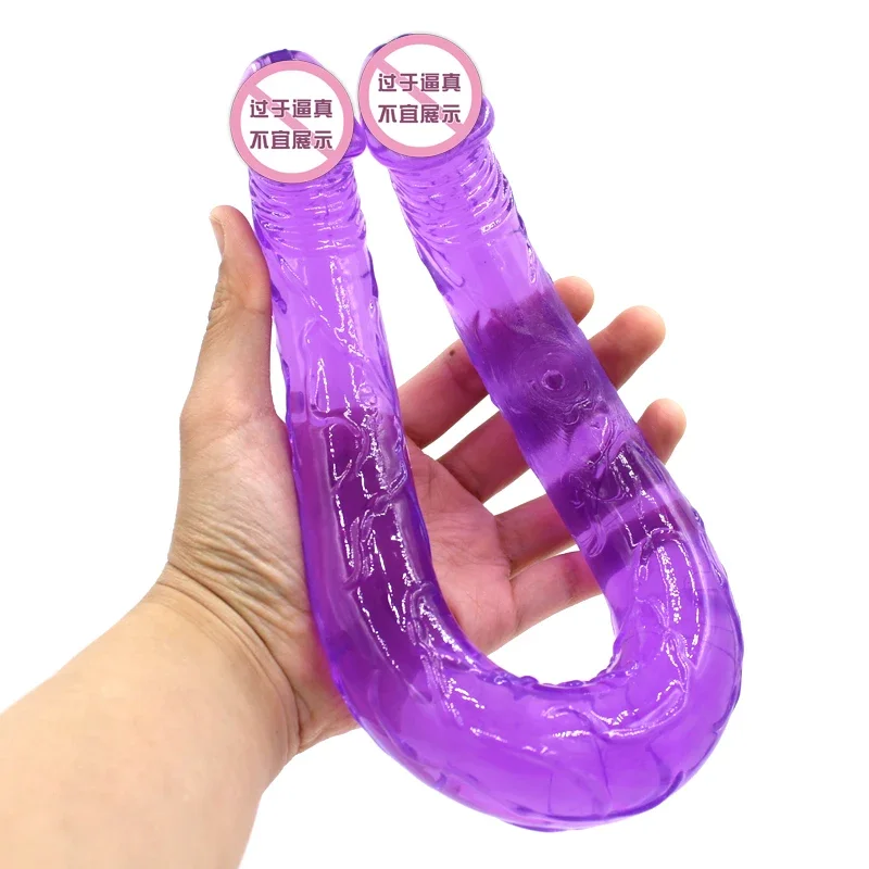 44cm Long Double Dildo For Women Strapon Realistic Dildo Female Masturbator Sex Toys For Women Lesbian Penis Masturbation Toys