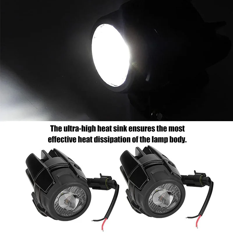 Motorcycle Fog Lights For BMW R1200GS ADV F800GS F700GS F650GS S1000XR K1600 LED Auxiliary Spotlight Assembly Driving Lamp 40W