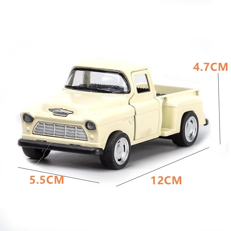 Alloy Pickup Truck Car Model 1/32 Retro Classic Simulation Car Toy Pull Back Diecast Toys Vehicle Collection Decor For Boys Gift