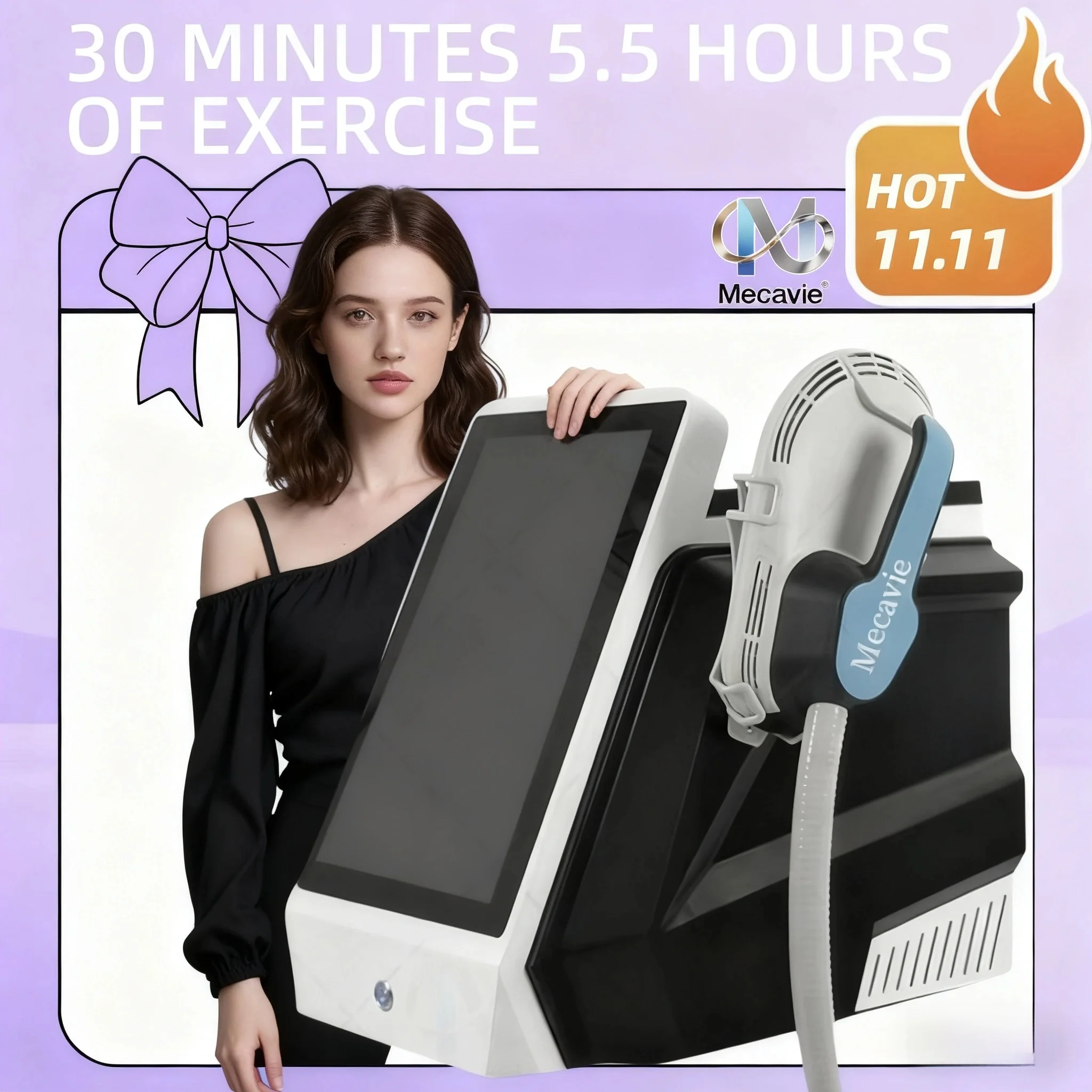 2026 جديد MECAVIE NEO 6500 واط آلة المهنية مرحبا EMT تشكيل الجسم الدهون Furning EMS معدات التخسيس التجميل التردد المحمولة #1