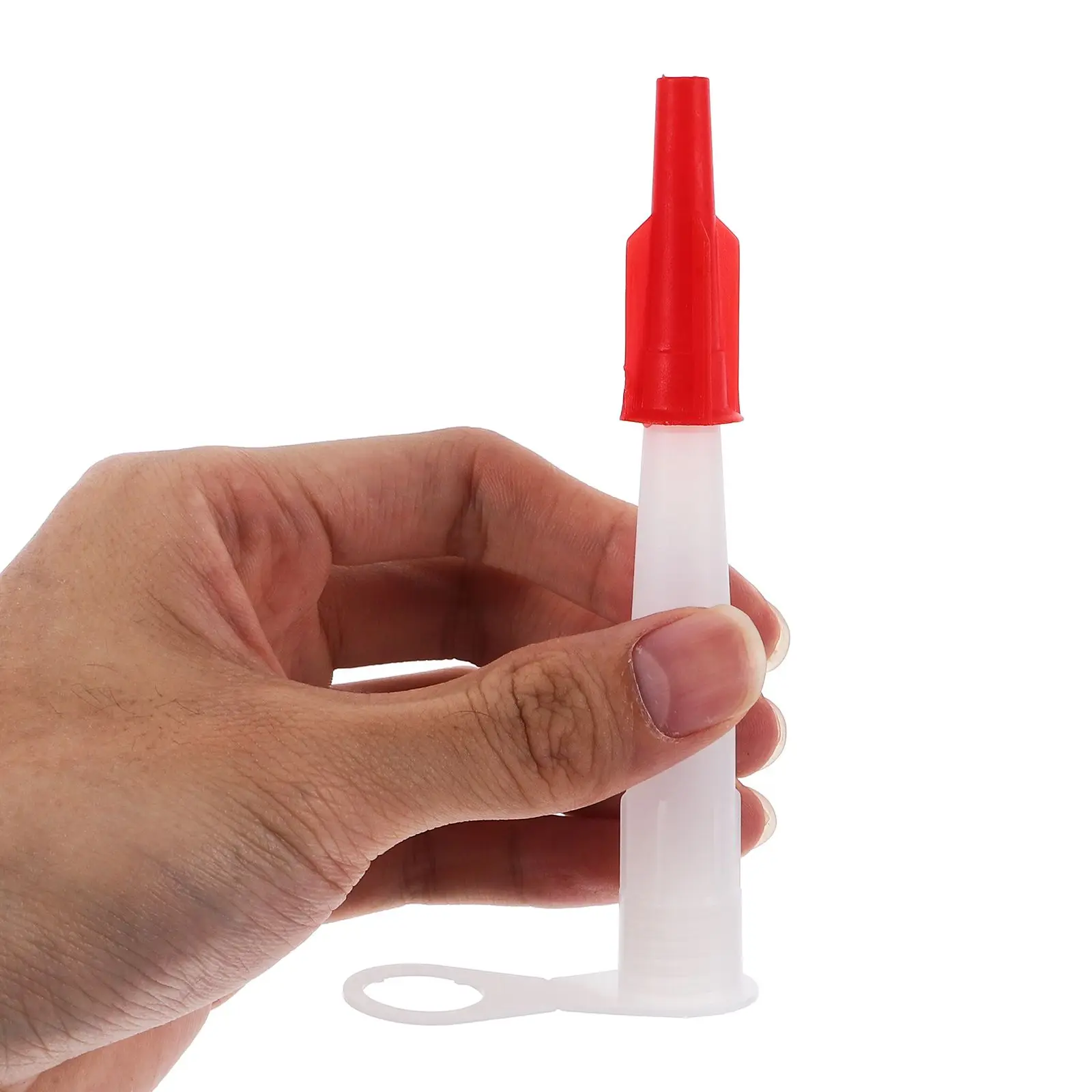 10pcs กาวหัวฉีด Dispensing Tips หลอด Finishing Caulk Smoothing เครื่องมือซีลหมวกกาวหลอดซีลหมวกกาวหมวก