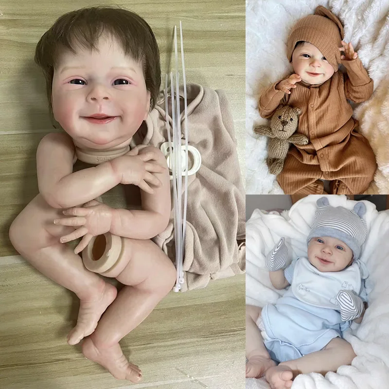 19inch Sebastian Reborn Baby Doll kit Painted Kit With cloth body DIY parts