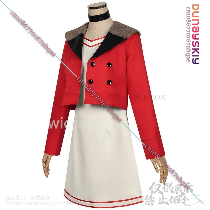 Anime DAN DA DAN Cosplay Ayase Momo Costume Winter Coat Dress Lolita Wigs For Halloween Christmas Girls Woman Cos Customized