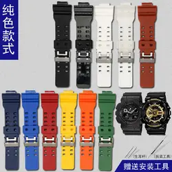 Environmentally Friendly Resin Rubber Sport Watch Strap for Casio G-shock GA-100 GA-110 GA200 GD120 Watchband Watch Belt