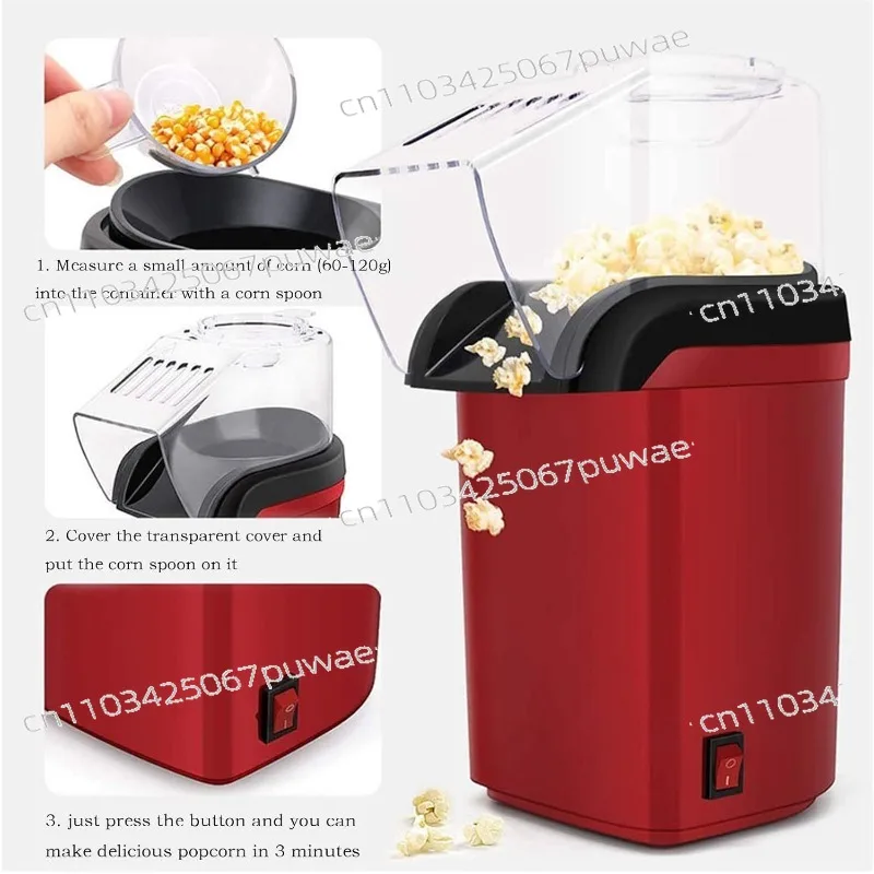 Mini Electric Popcorn Maker Machine Automatic Popcorn Machine for Home Use