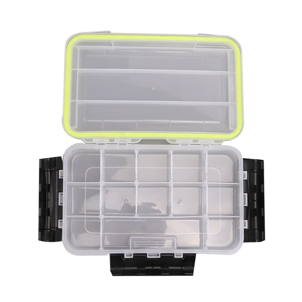 with Movable Dividers Fishing Tackle Box 27*17*5.3cm Transparent Lure Storage Box PP Large Capacity Fishing Organizer Box
