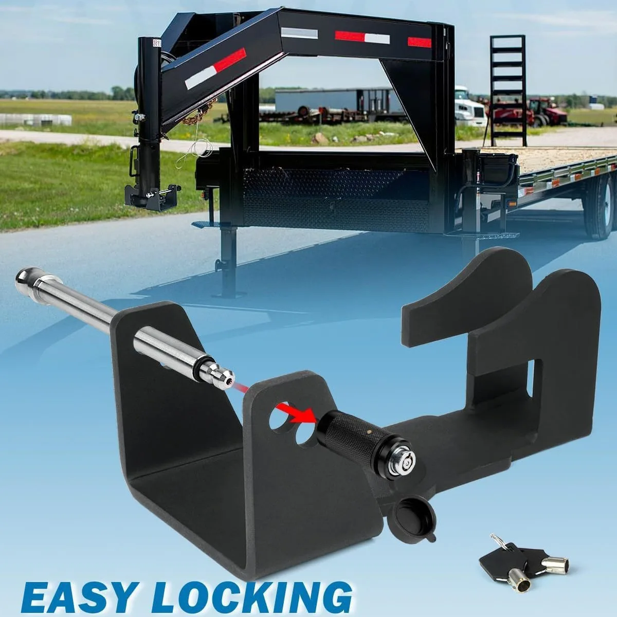 Heavy Duty Gooseneck Trailer Lock, Trailer Lock