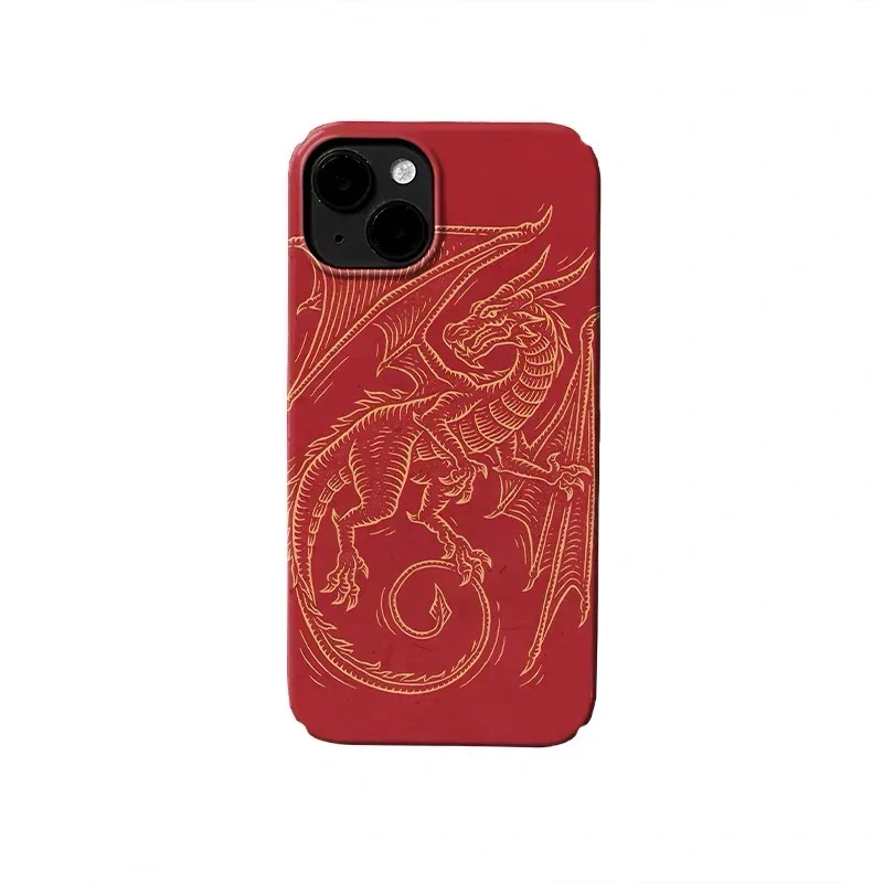 

Red cartoon dragon Phone Case for IPhone 17 16E 15 14 Plus 13 Mini 11 Pro Max 12 Pro Back Cover XS XR SE case