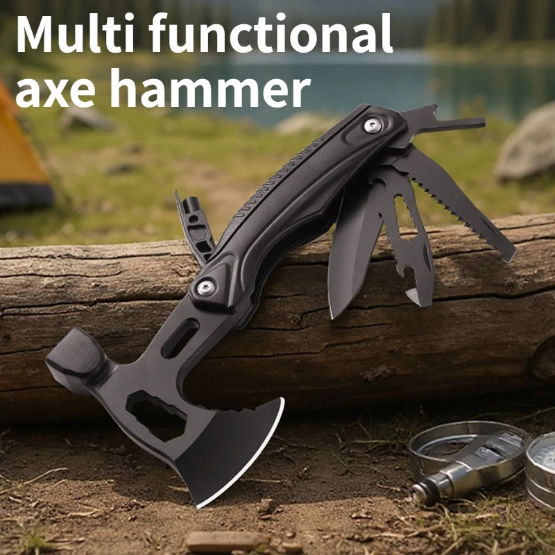 

Новый многофункциональный молоток для топора, аварийный жизненный молоток, уличный инструмент для кемпинга, многофункциональный маленький нож, инструмент EDC