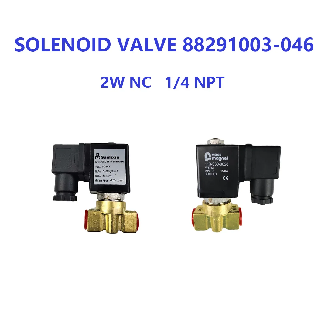 Screw Compressor Control Solenoid Valve 2WNO 1/4NPT for SULLAIR Portable Air Compressor Maintenance and Repair Kits