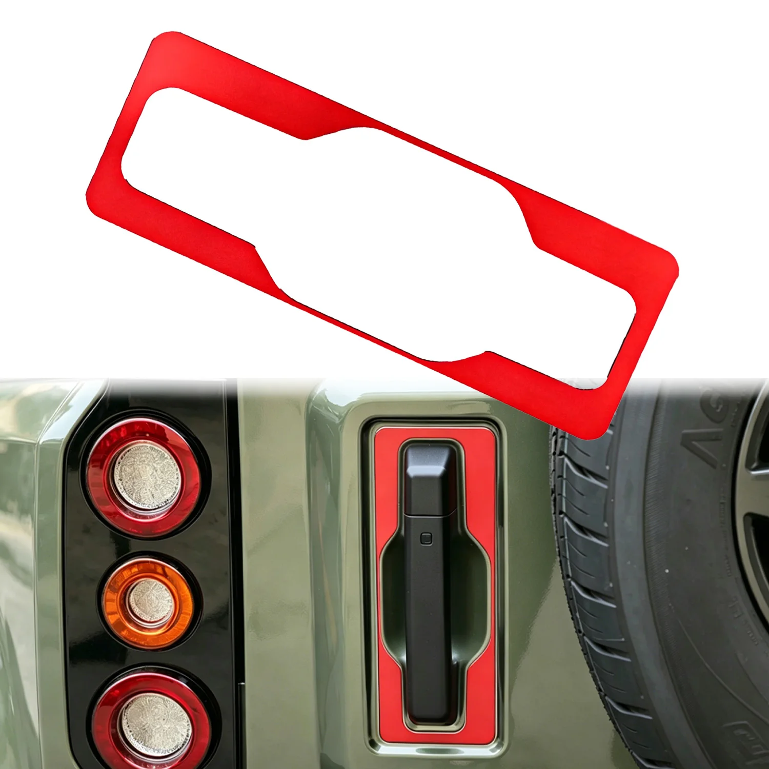 Для BAIC 212 T01 2024 2025: Декоративная накладка на рамку ручки задней двери багажника, внешние аксессуары для автомобиля