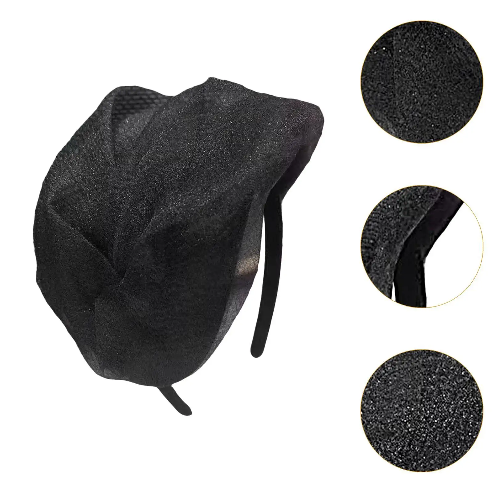 Half Hat Shape Headband Headpiece for Summer Stage Performances Gatherings