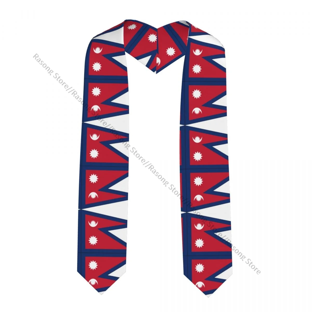 Graduation Stole for Academic Commencement Unisex Nepalese Flag Adult Choir Stole Adult Honor Shawl