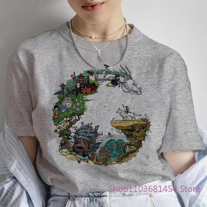 اليابان أنيمي التنين الجرافيك تي شيرت مطبوع المرأة الجديدة الصيف Harajuku الجمالية التي شيرت بلوزات بيضاء عادية أنثى تي شيرت المحملة