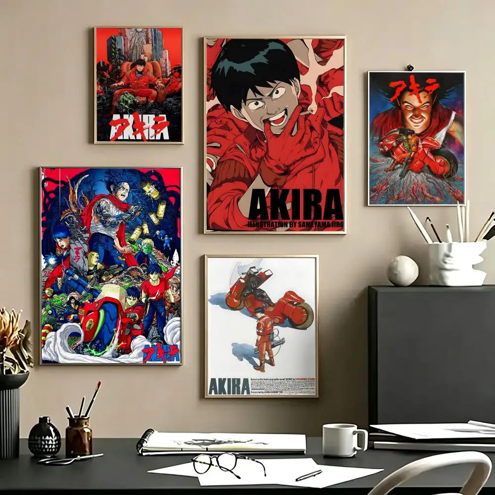 anime Akira Poster Poster HD Self Adhesive Waterproof Art Print Wall Decor for Bedroom Living Room Home Gift