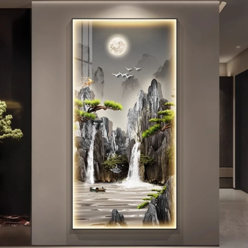 Modern Decorations LED Mural Lamps For Corridor Living Room Bedroom Hallway Plant Hanging Painting Wall Light Indoor Home Lustre