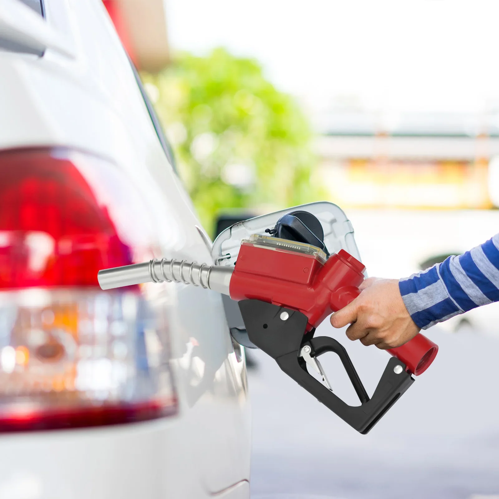 

Fuel Gun, Self-priming Diesel Pump, Car Fuel Gun with Electronic Display, Automatic Heating Oil Pump for Diesel and Petrol