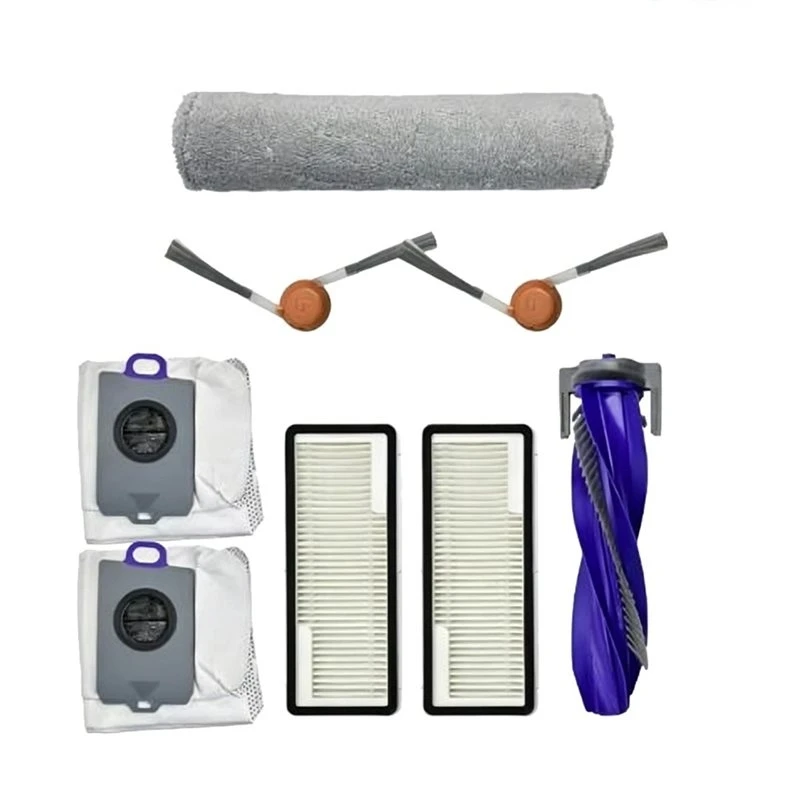A84G-For Narwal Flow 2 Accessories Replacement Main Side Brush HEPA Filter Dust Bag