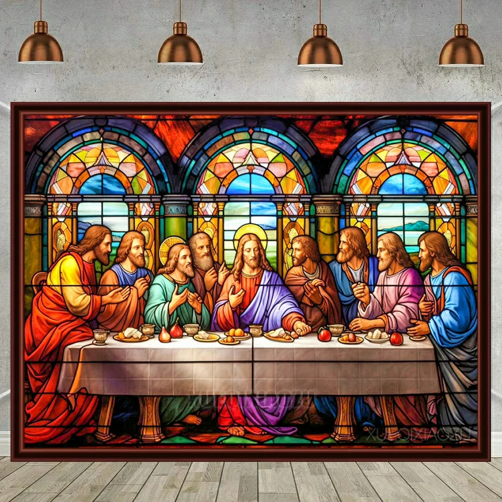 Das letzte Abendmahl 5D DIY Diamant Malerei Dekoration Jesus Diamant Stickerei Strass Bild Kreuzstich Set handgefertigt