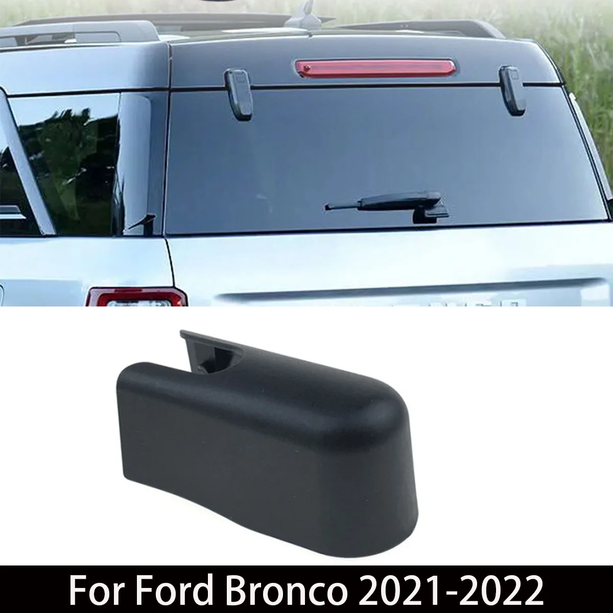 

Car Rear Windshield Wipers Automobiles Wiper Blades Arm Nut Cap Cover For For Ford Bronco 2021-2022 Car Accessories