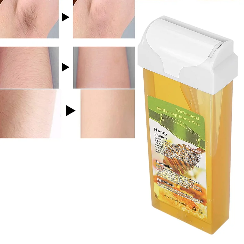 1 pz X 100ML cartuccia di cera depilatoria per rotolo ricaricabile su riscaldatore di cera per ceretta depilazione ed depilazione ed epilatore