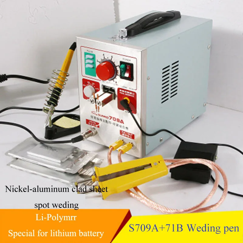 Hot sale SUNKKO 709A Battery Spot Welder with HB-71B Welder pen for 18650 WELDING STATION Spot Welding Machine 220V /110V