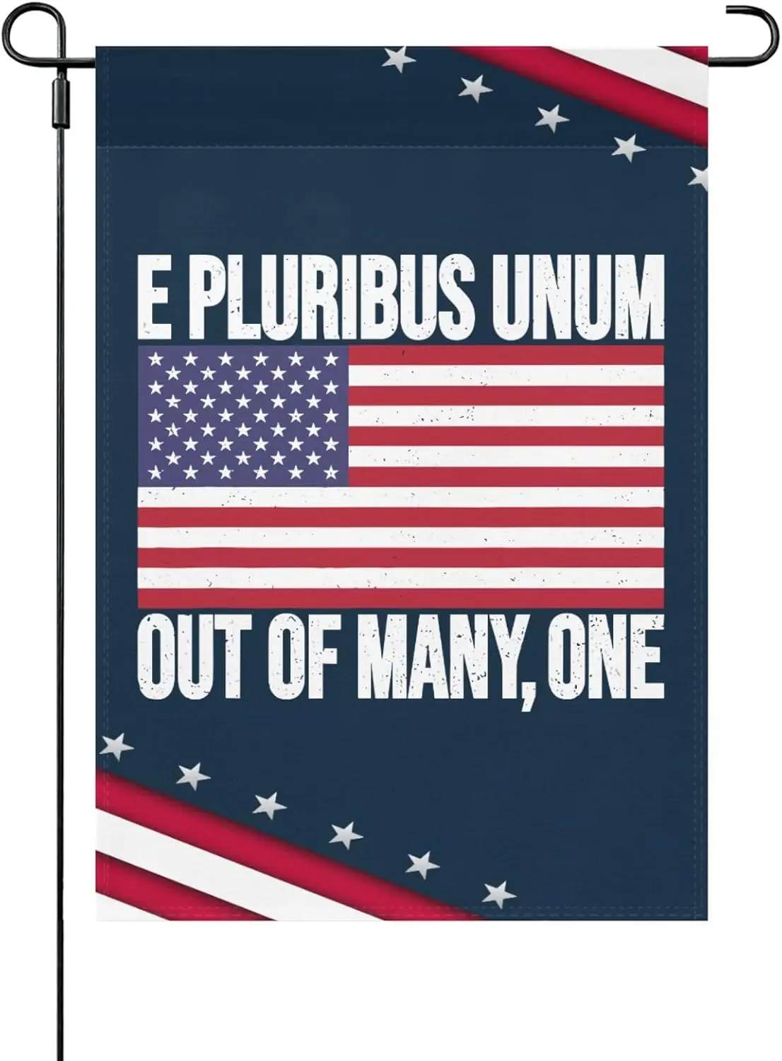 E PLURIBUS UNITED STATES MOTTO Садовый флаг Вдохновляющие баннеры Флаг для крыльца и двора Один размер Двусторонний двухсторонний дом LLE