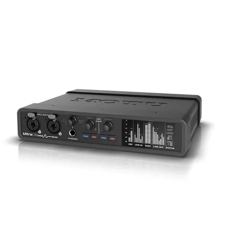 MOTU Ultralite mk5 18 x 22 USB audio interface with DSP,mixing and effects ultra-low latency and proven performance