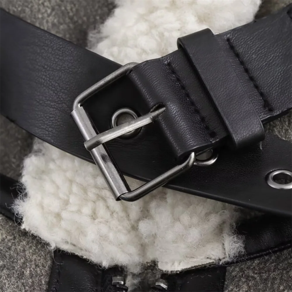 BM & MD & ZA-Chaqueta de manga larga con cuello abatible de doble cara para mujer, ropa de estilo Simple, decoración, otoño 2024