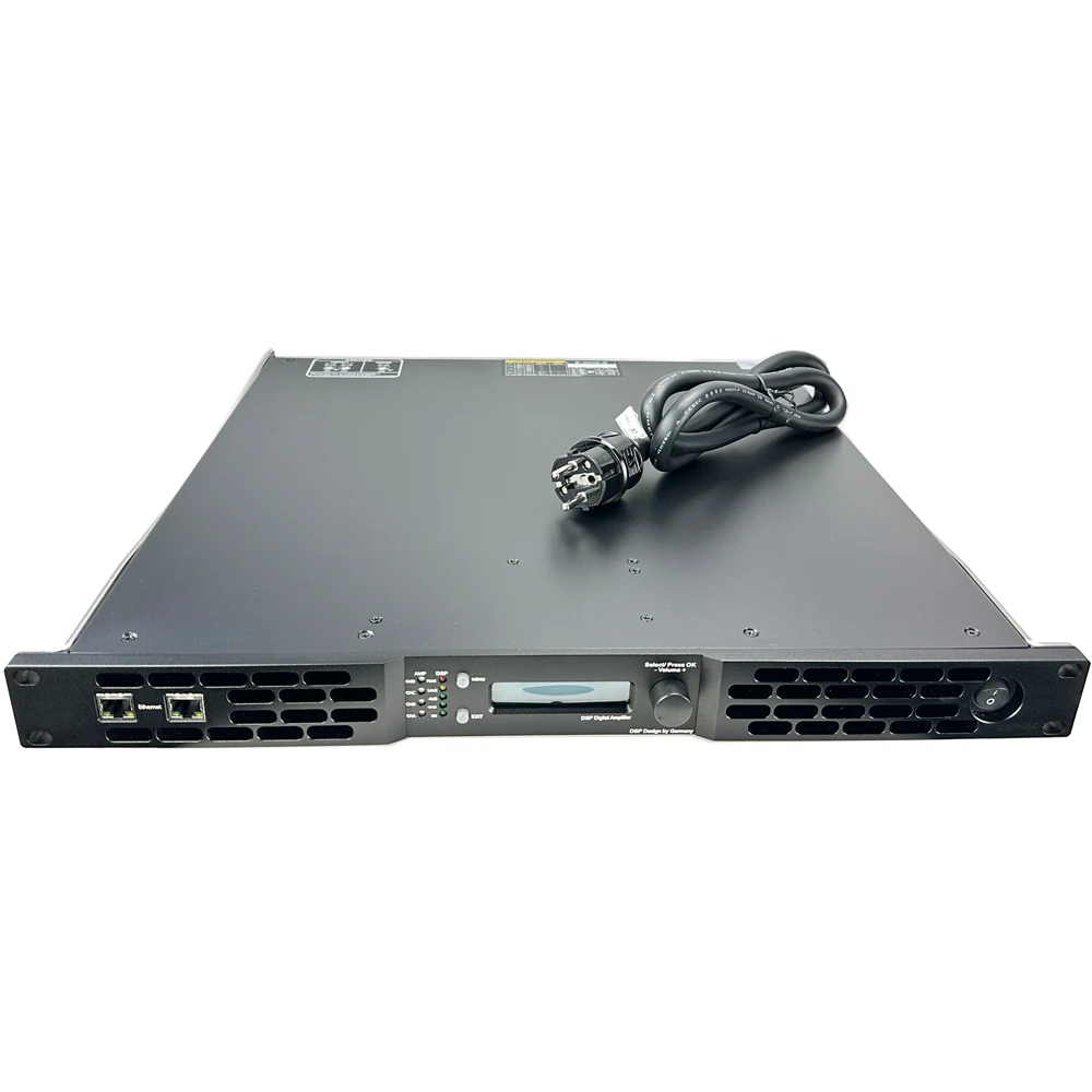1U 4Channels 10000W Class D Digital Power Amplifier With DSP 2ohms Workable Pro Audio for Big Speakers